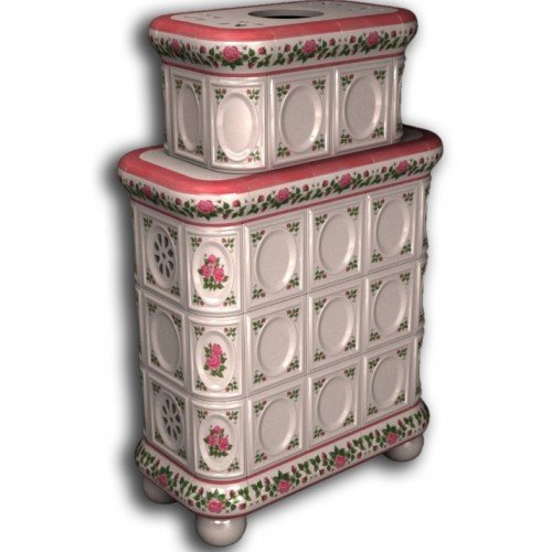 Каминная облицовка КимрПечь Медальон центральная двухъярусная Розы