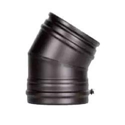 Отвод 30 градусов Schiedel Permeter 50 черный, D 130/230 мм