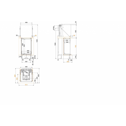 Каминная топка Brunner Panorama 70/25/40/25