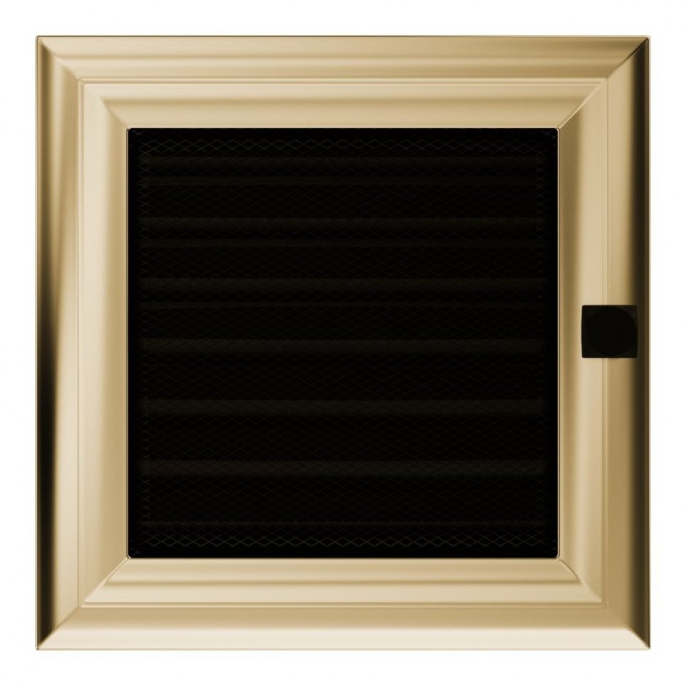 Решетка вентиляционная Оскар латунь 17х17 с жалюзи