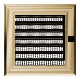 Решетка вентиляционная Оскар латунь с жалюзи