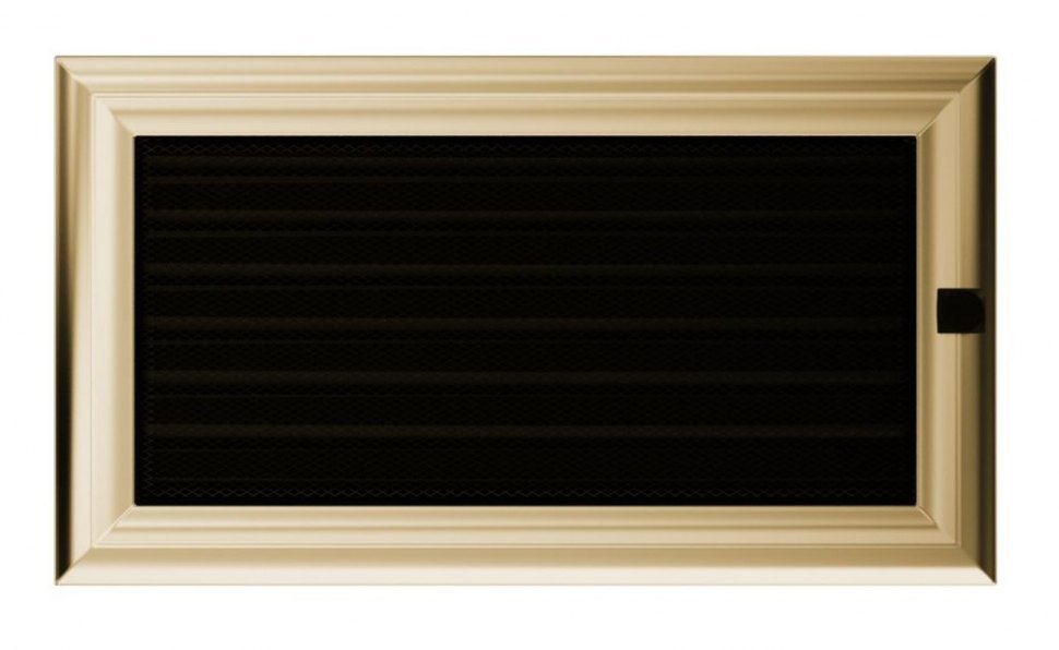 Решетка вентиляционная Оскар латунь 17х30 с жалюзи