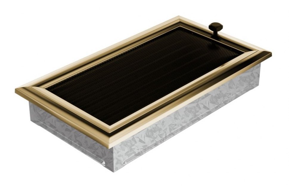 Решетка вентиляционная Оскар латунь 17х30 с жалюзи