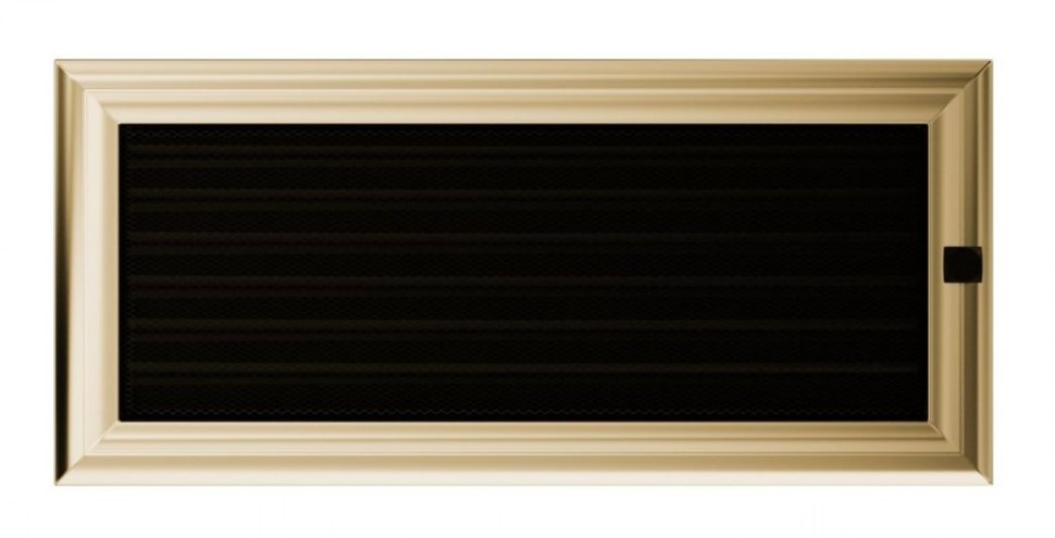 Решетка вентиляционная Оскар латунь 17х37 с жалюзи