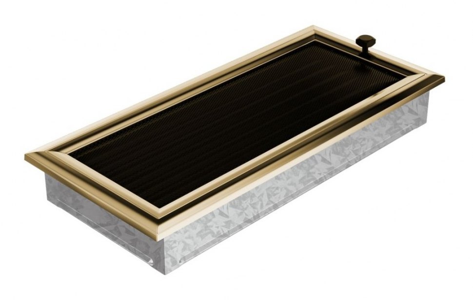 Решетка вентиляционная Оскар латунь 17х37 с жалюзи