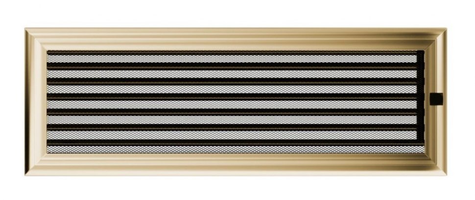 Решетка вентиляционная Оскар латунь 17х49 с жалюзи