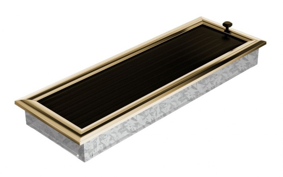 Решетка вентиляционная Оскар латунь 17х49 с жалюзи