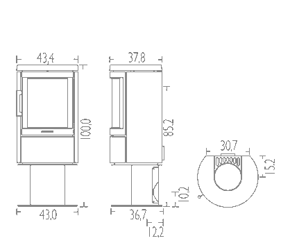 Печь-камин HWAM 2620