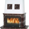 Кафельная печь-камин ABX Laponie KI (вставка Стальная) с допуском воздуха