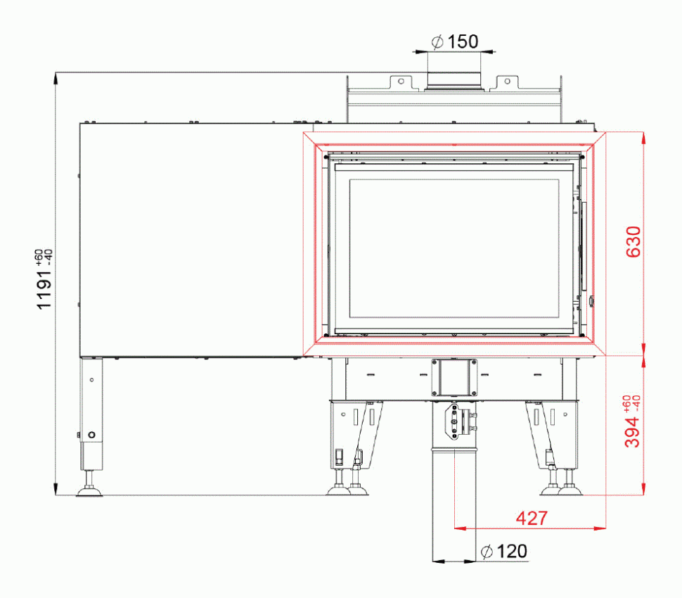 Каминная топка BeF Feel B 7