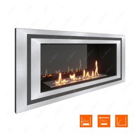 Биокамин в нишу SteelHeat LONG-D 900 Small (Стемалит)