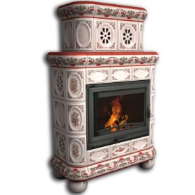 Каминная облицовка КимрПечь Медальон центральная двухъярусная Рябина