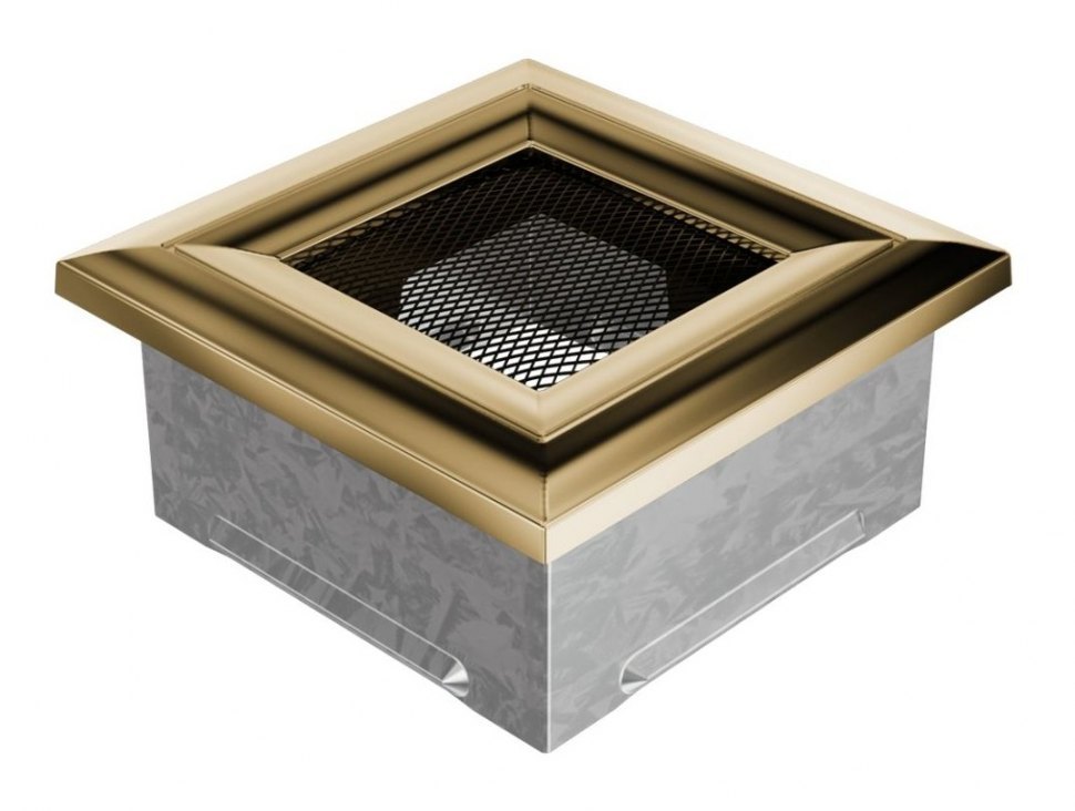 Решетка вентиляционная Оскар латунь 11х11
