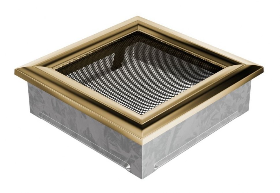 Решетка вентиляционная Оскар латунь 17х17