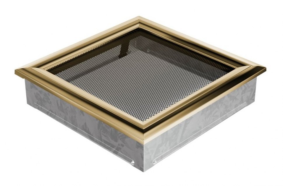 Решетка вентиляционная Оскар латунь 22х22