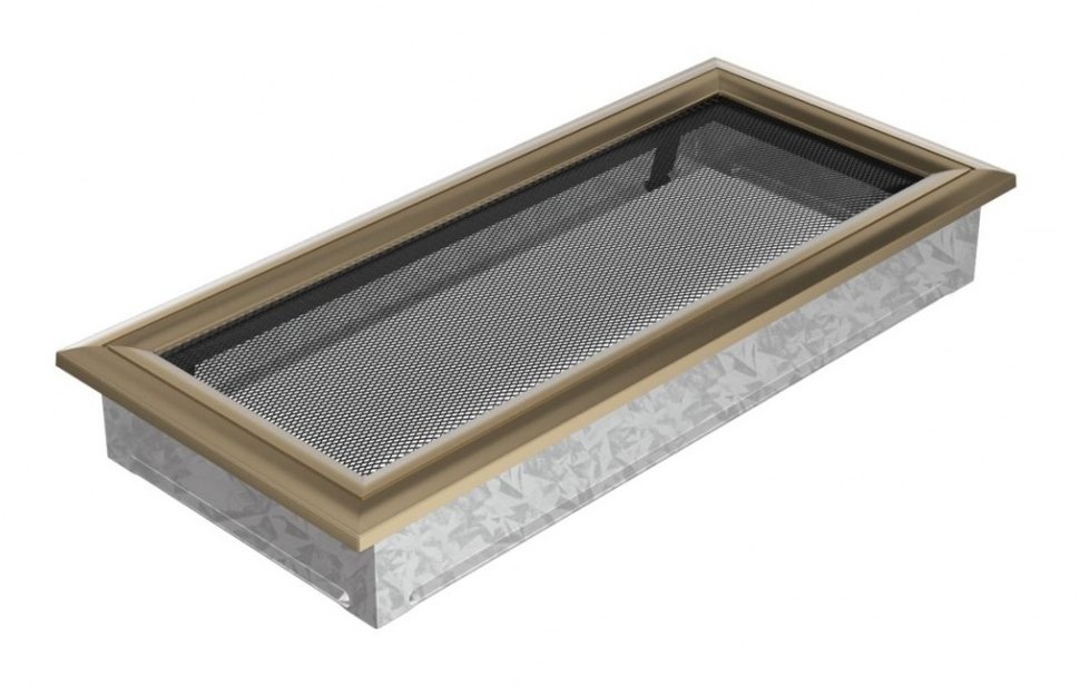 Решетка вентиляционная Оскар латунь 17х37