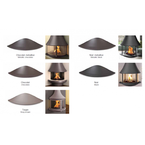 Камин JC Bordelet Eva 992 centrale vitree (центральный со стеклом)