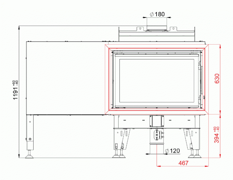 Каминная топка BeF Feel B 8