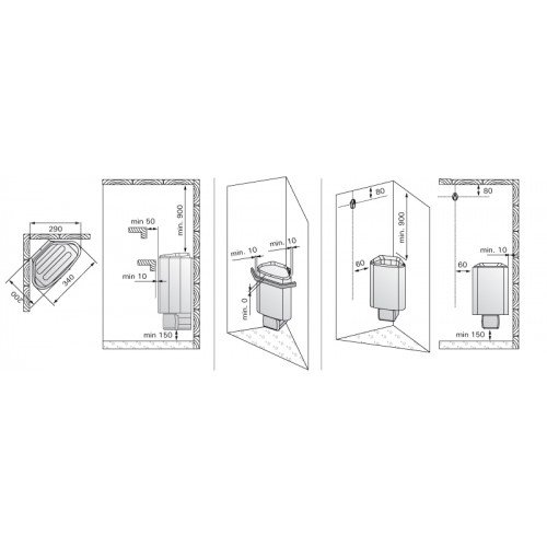 Электрическая печь для сауны Harvia Delta D29EE (под выносной пульт)