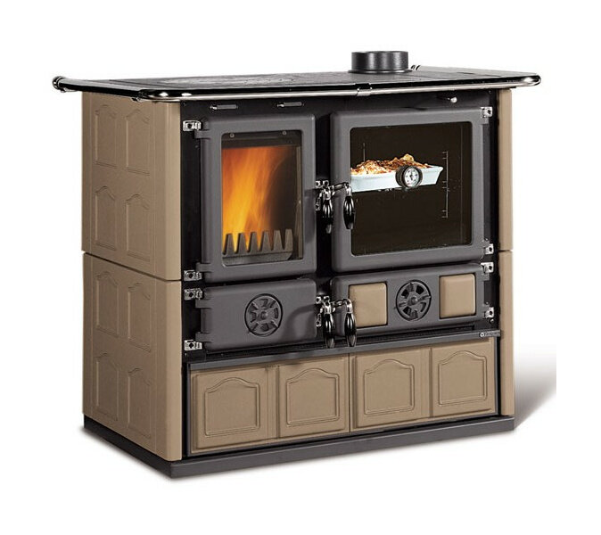 Чугунная отопительно варочная печь La Nordica Rosa Maiolica (майолика)