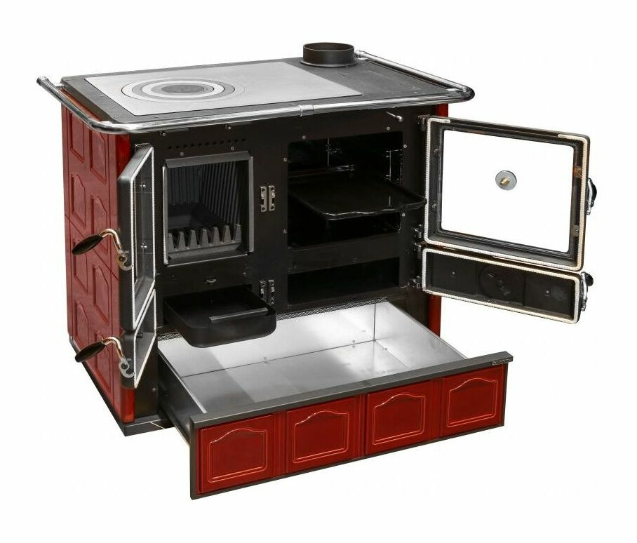 Чугунная отопительно варочная печь La Nordica Rosa Maiolica (майолика)