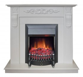 Электрокамин RealFlame Dominica WT с Fobos s Lux BL