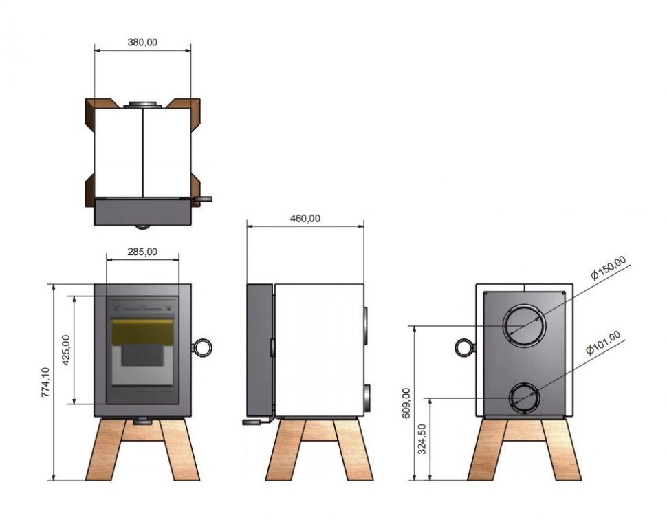 Камин Wanders Оак / Oak
