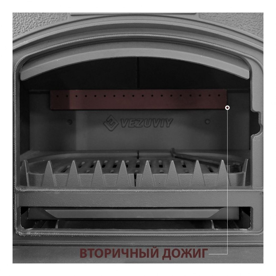 Печь чугунная Везувий KZ-14 (антрацит)