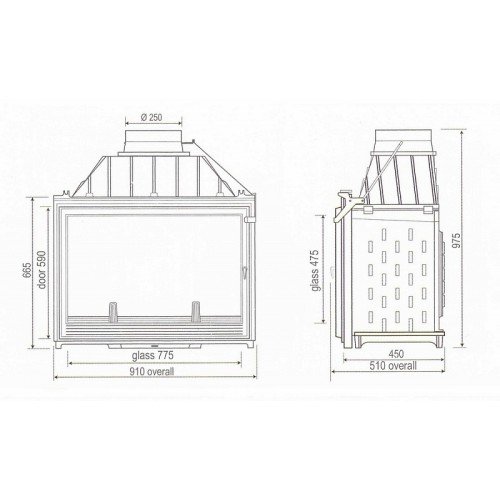 Каминная топка Seguin Super 9