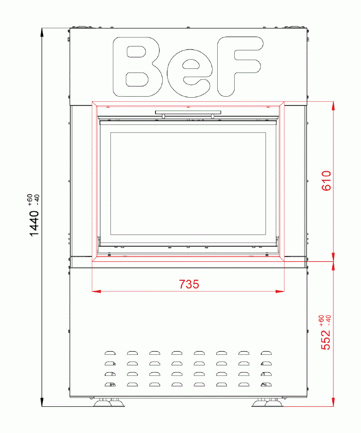 Каминная топка BeF Feel S 7