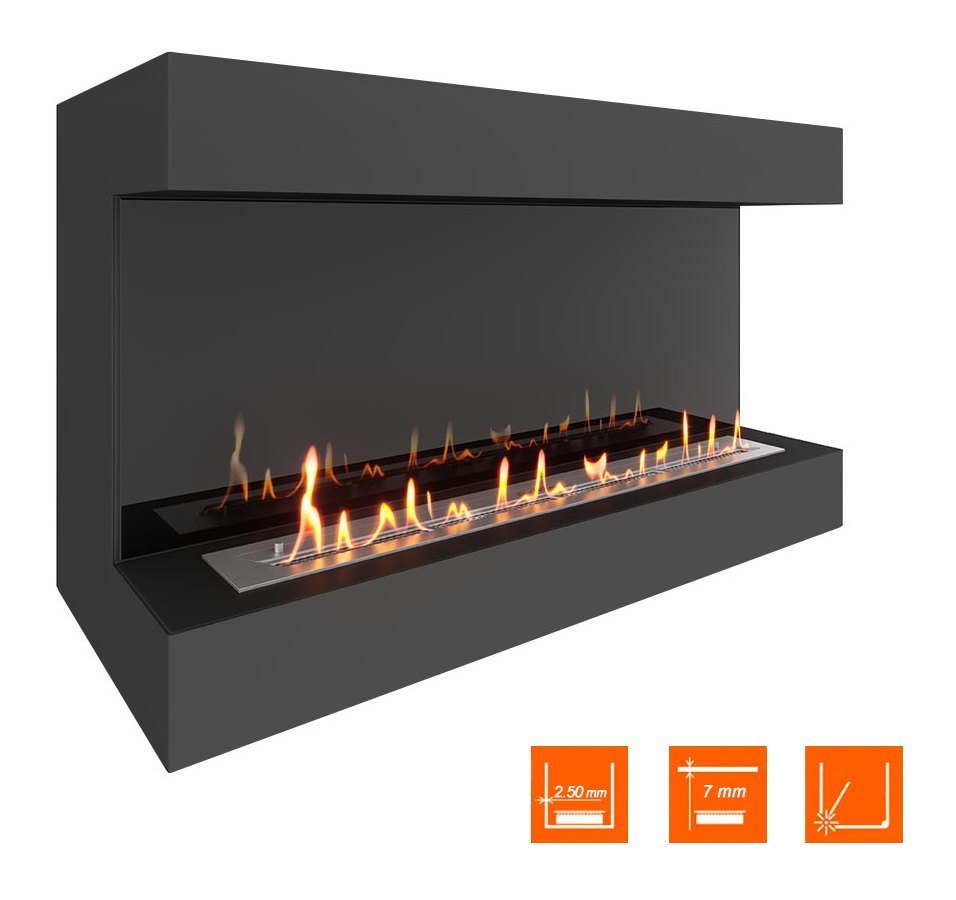 Биокамин фронтальный SteelHeat GRAND 1100 (Стемалит)