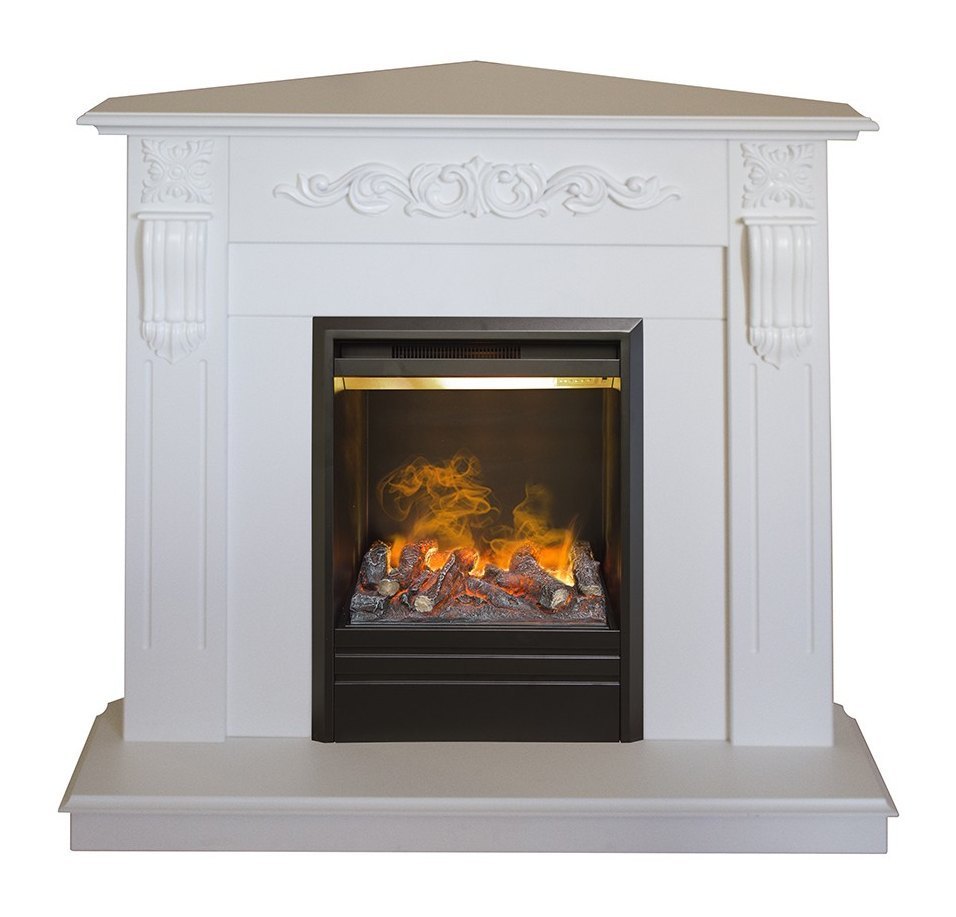 Электрокамин RealFlame Dominica Corner WT c 3D Olympic