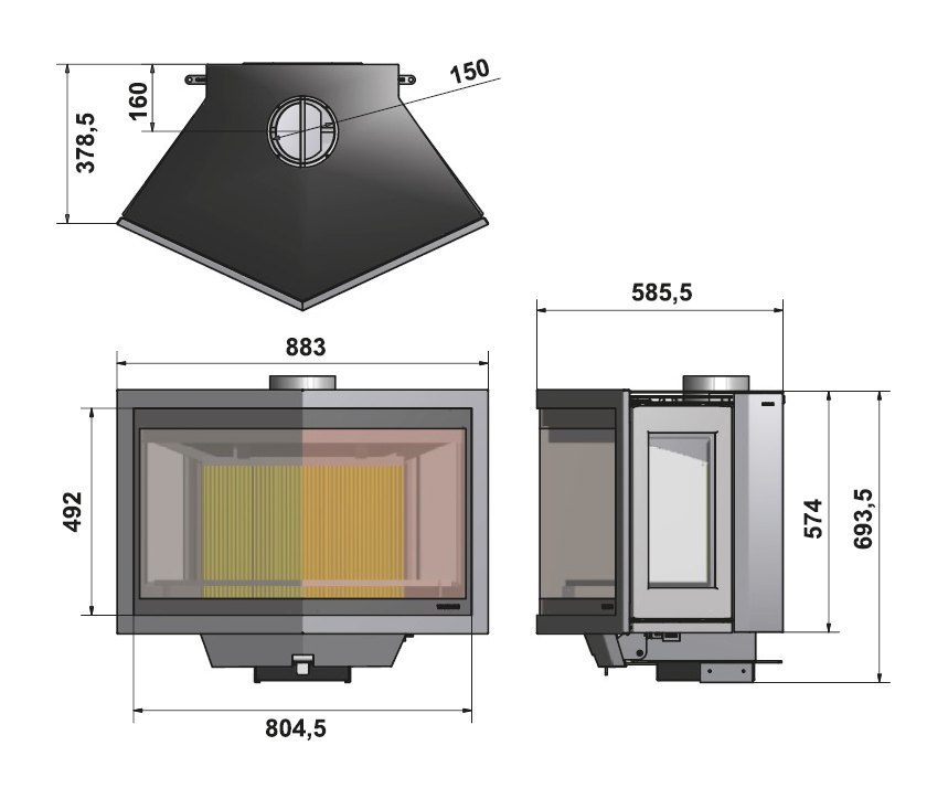 Камин Wanders Блек Даймонд / Black Diamond