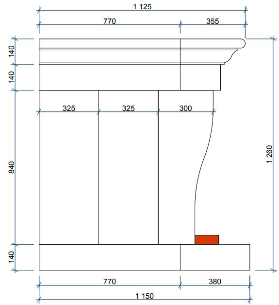 Каминная облицовка Sunhill Tobago M