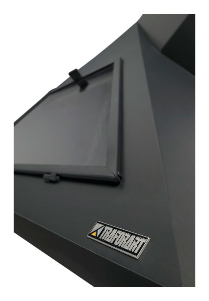 Камин MADRID FRONTAL, вертикальная центральная труба, чёрный (Traforart)