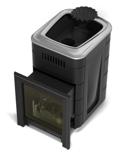 Газо-дровяная печь TMF Таймыр мини 2017 Carbon БСЭ ЗК