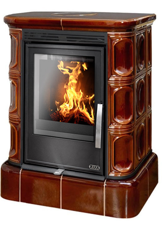 Кафельная печь-камин ABX Marina KPI (кафельный цоколь)