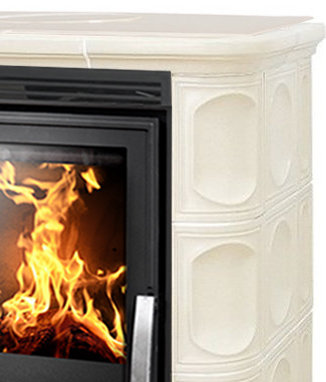 Кафельная печь-камин ABX Marina KPI (кафельный цоколь)