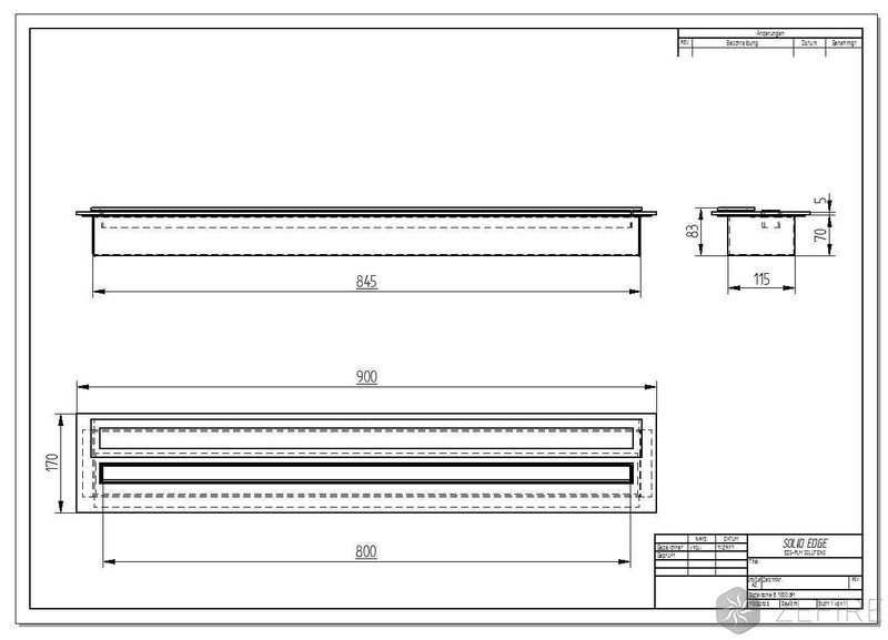Прямоугольный контейнер ZeFire 900 PREMIUM
