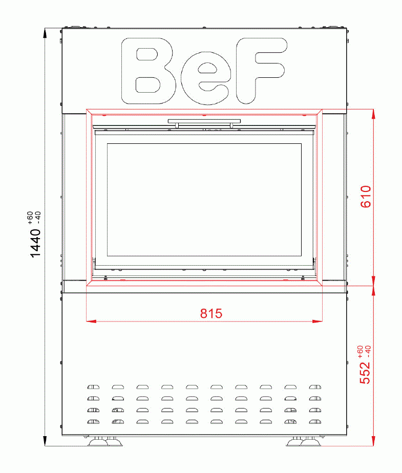 Каминная топка BeF Feel S 8