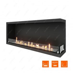 Биокамин угловой SteelHeat Leader 1200 правый (Стандарт)