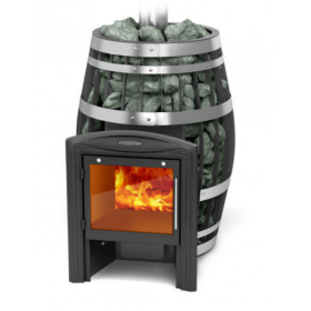 Дровяная печь для бани TMF Саяны XXL 2015 Carbon Витра ЗК ТО