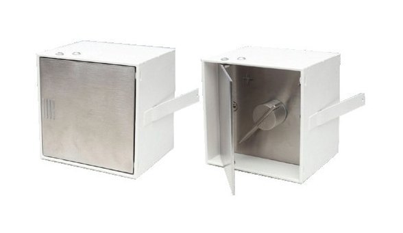 Ручка шибера квадратная с крышкой D3 79х79 мм CB-tec