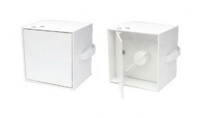 Ручка шибера квадратная с крышкой, 79х79 мм CB-tec