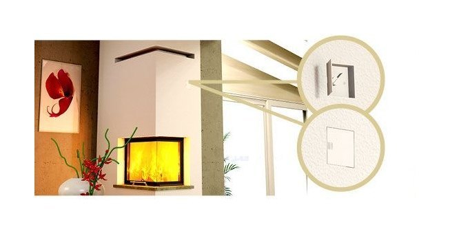 Ручка шибера квадратная с крышкой, 79х79 мм CB-tec