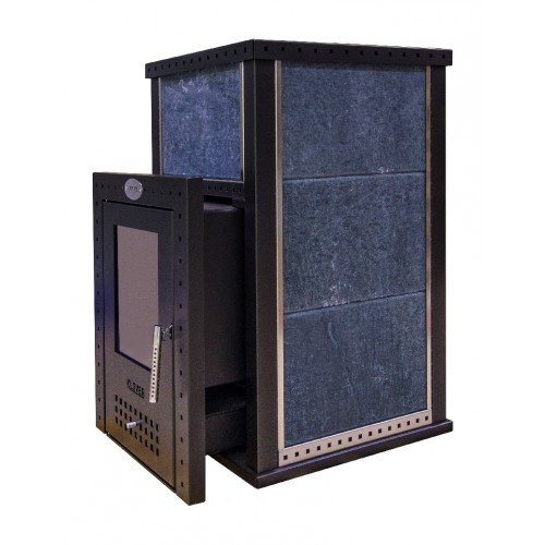 Дровяная печь для бани Klover KLV RT 35 J (жадеит Россия) комплект