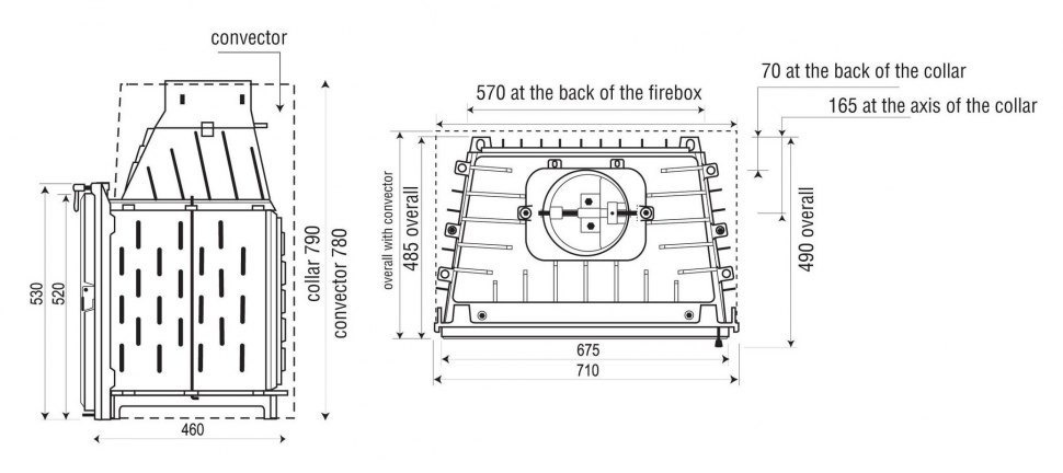 Каминная топка Seguin Europa 7