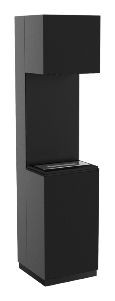 Биокамин Kratki Sierra черный, TUV