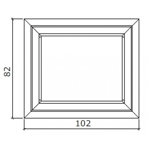 Каминная облицовка EdilKamin Silver, Acquatondo 22 Plus - Forte Plus