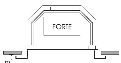 Каминная облицовка EdilKamin Silver, Acquatondo 22 Plus - Forte Plus